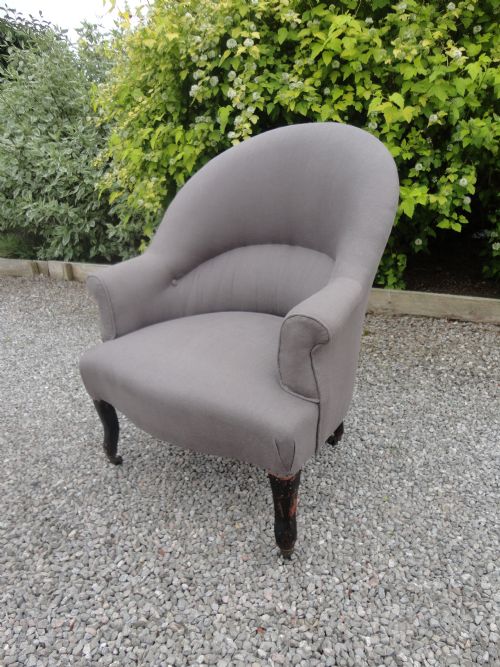 French Upholstered Occasional Armchair.