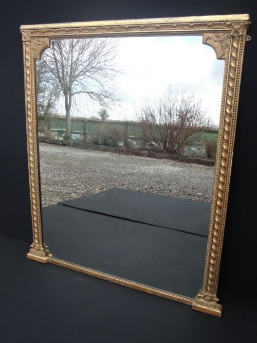 English Gilt Overmantle Mirror