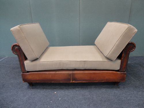 French Leather Day Bed