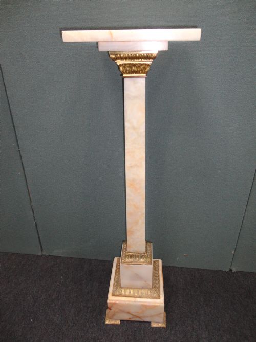 French Sienna Onyx Column
