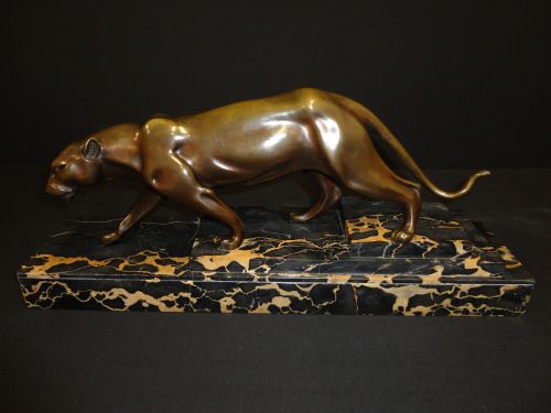 Art Deco Bronze Panther