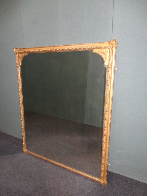 English Gilt Overmantle Mirror
