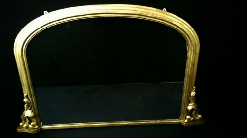 English Gilt Overmantle Mirror
