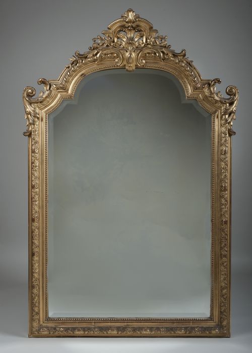 Late 19th Century French Gilt Overmantle