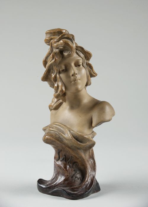 French Art Nouveau Terracotta Sculpture