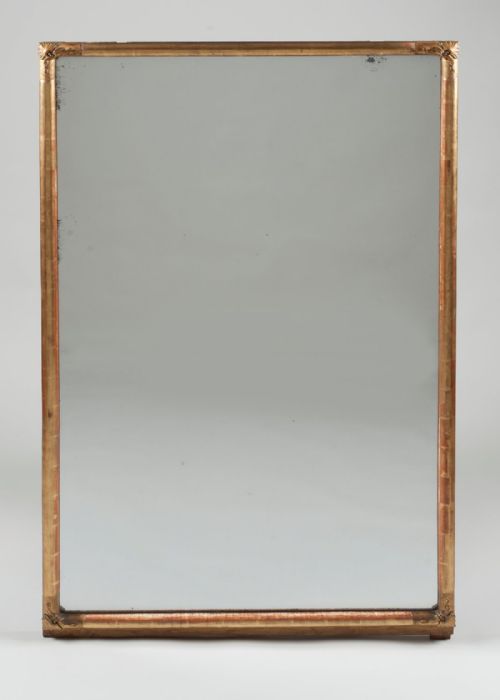 Late 19th Century Large French Gilt Overmantle Mirror with Original Glass