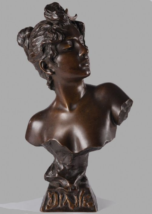 19th Century French Bronze Sculpture by the French Artist E.villanis