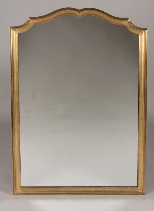 19th Century Large French Gilt Overmantle Mirror
