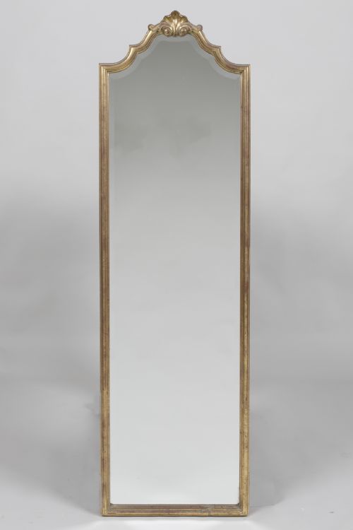 French Gilt Pier/dressing Mirror, with Its Original Bevelled Glass