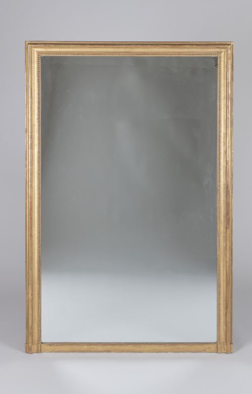 Large 19th Century French Gilt Overmantle Mirror