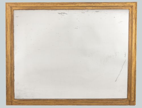 French Large Gilt Overmantle Mirror