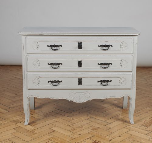 Large French Painted Chest of Drawers
