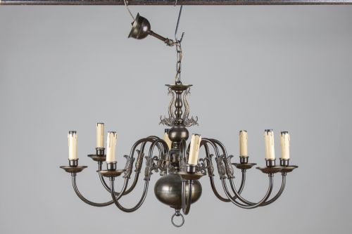 French Brass Decorative Chandelier