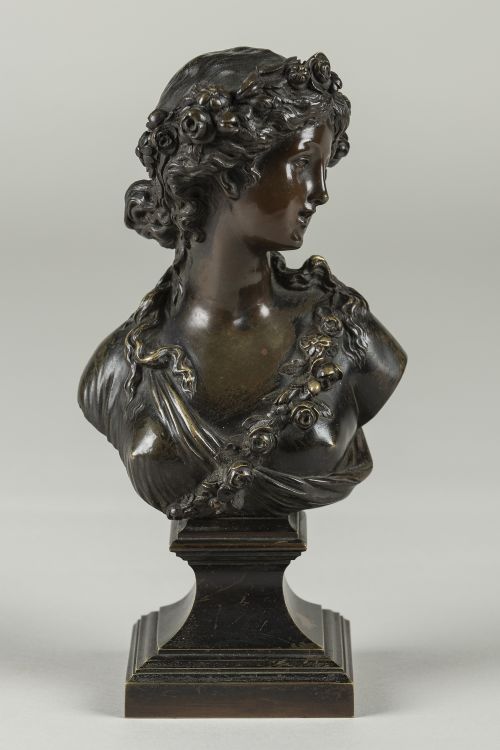 19th Century French Bronze Sculpture of a Female.