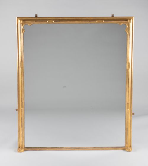 19th Century Large Victorian English Gilt Overmantle Mirror