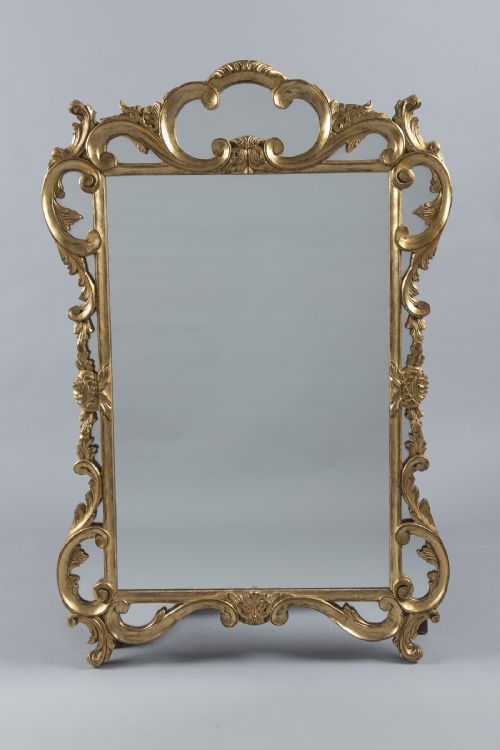 A Fabulous French Carved Wood Gilt Overmantle Mirror