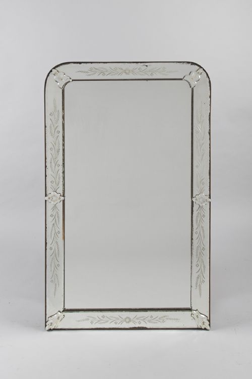 Large Italian Venetian Overmantle Mirror