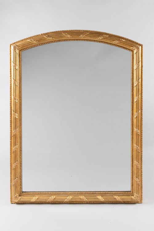 19th Century Large French Gilt Overmantle Mirror