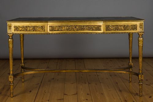 Large 19th Century French Gilt Writing Desk