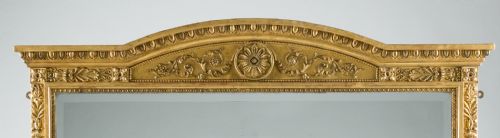 LARGE 19TH CENTURY VICTORIAN ENGLISH GILT OVERMANTLE MIRROR - ADDITIONAL PHOTO 8