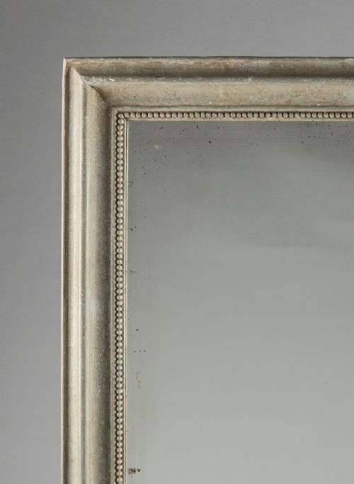 LARGE 19TH CENTURY FRENCH PAINTED OVERMANTLE MIRROR - ADDITIONAL PHOTO 1