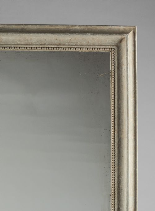 LARGE 19TH CENTURY FRENCH PAINTED OVERMANTLE MIRROR - ADDITIONAL PHOTO 2