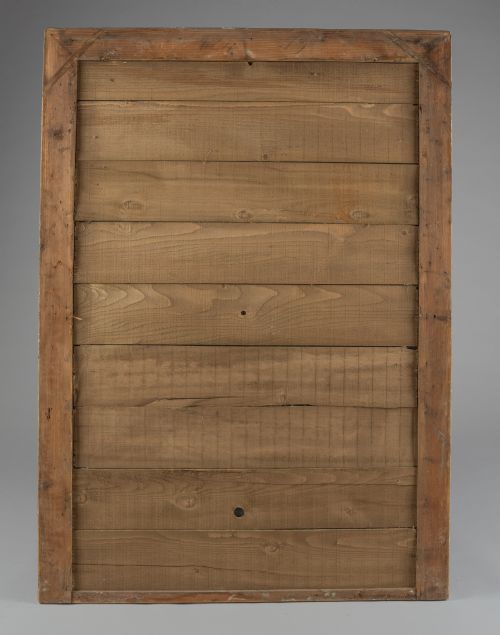 LARGE 19TH CENTURY FRENCH PAINTED OVERMANTLE MIRROR - ADDITIONAL PHOTO 5