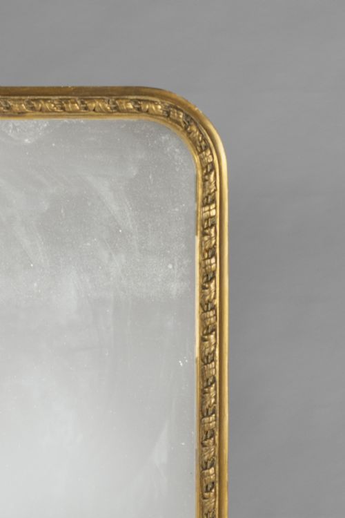 LARGE 19TH CENTURY VICTORIAN ENGLISH GILT OVERMANTLE PIER MIRROR - ADDITIONAL PHOTO 2
