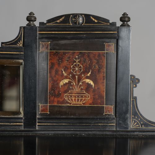 STUNNING VICTORIAN AESTHETIC EBONISED PAINTED AND GILT SIDE CABINET - ADDITIONAL PHOTO 1