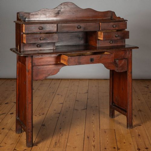 LARGE 19TH CENTURY FRENCH FRUITWOOD OCCASIONAL WRITING DESK - ADDITIONAL PHOTO 2