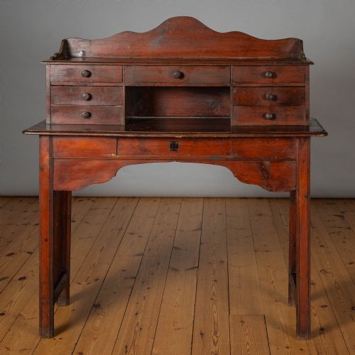 LARGE 19TH CENTURY FRENCH FRUITWOOD OCCASIONAL WRITING DESK - ADDITIONAL PHOTO 3