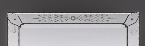 ITALIAN VENETIAN GLASS OVERMANTLE MIRROR - ADDITIONAL PHOTO 5