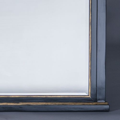 VICTORIAN EBONISED AND GILT OVERMANTLE MIRROR - ADDITIONAL PHOTO 4