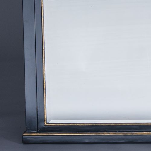 VICTORIAN EBONISED AND GILT OVERMANTLE MIRROR - ADDITIONAL PHOTO 5