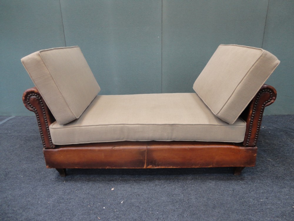 French Leather Day Bed