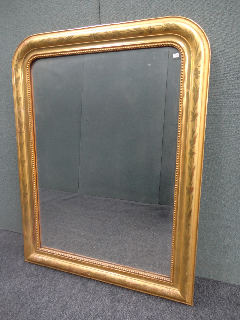 French Gilt Louis Philippe Style Overmantle Mirror