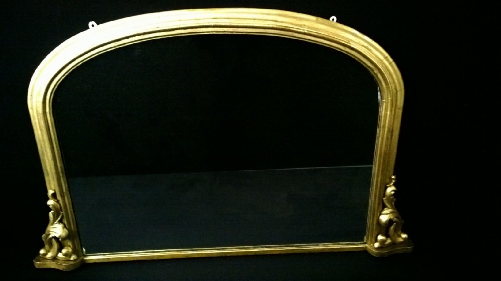 English Gilt Overmantle Mirror