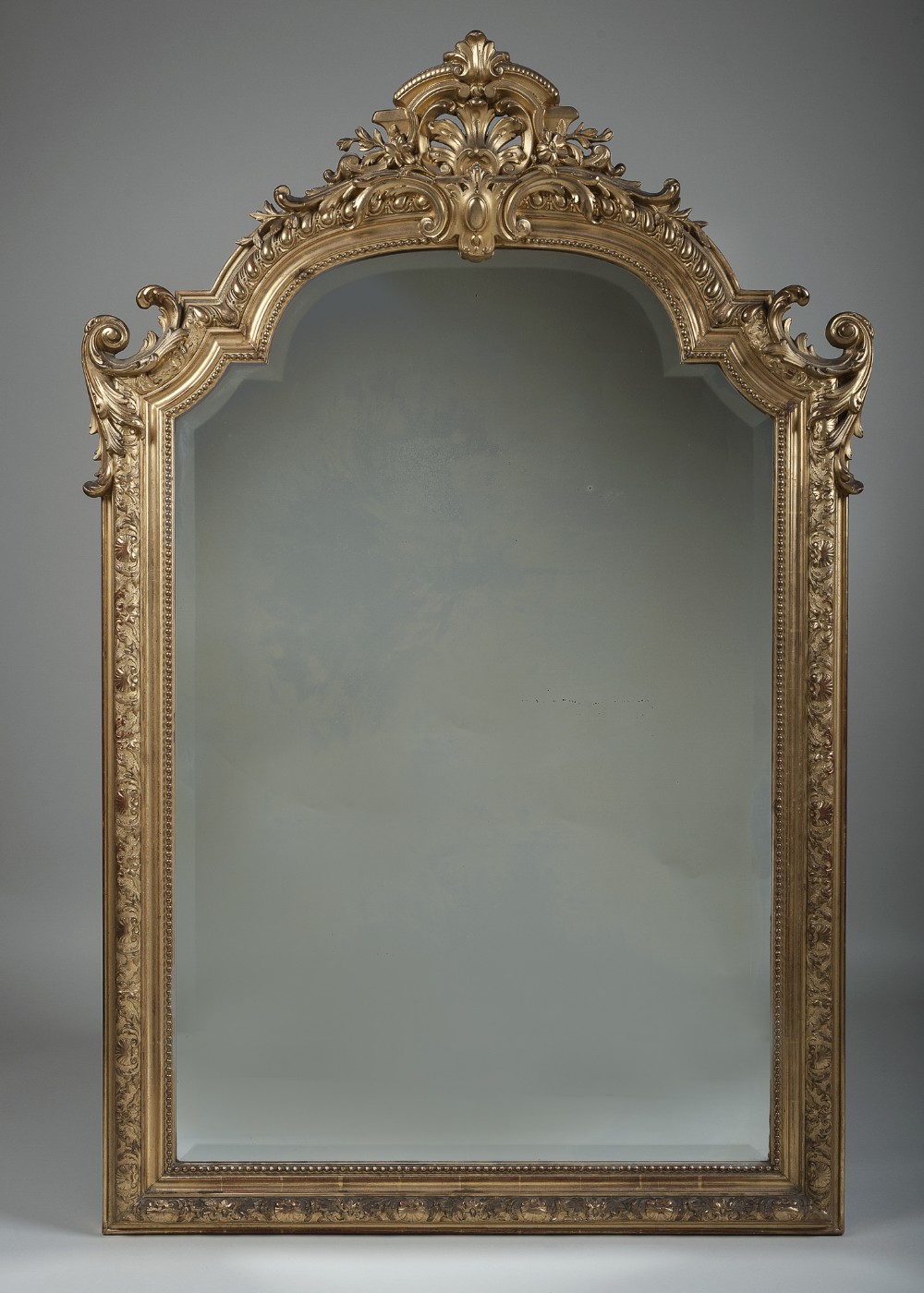 Late 19th Century French Gilt Overmantle