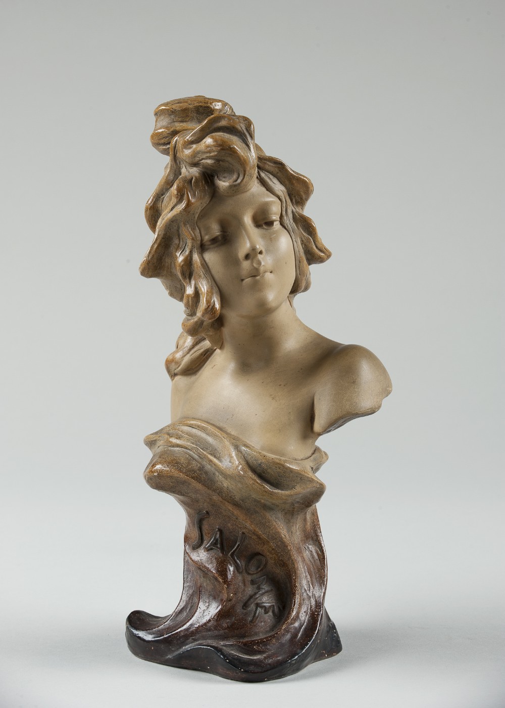 French Art Nouveau Terracotta Sculpture