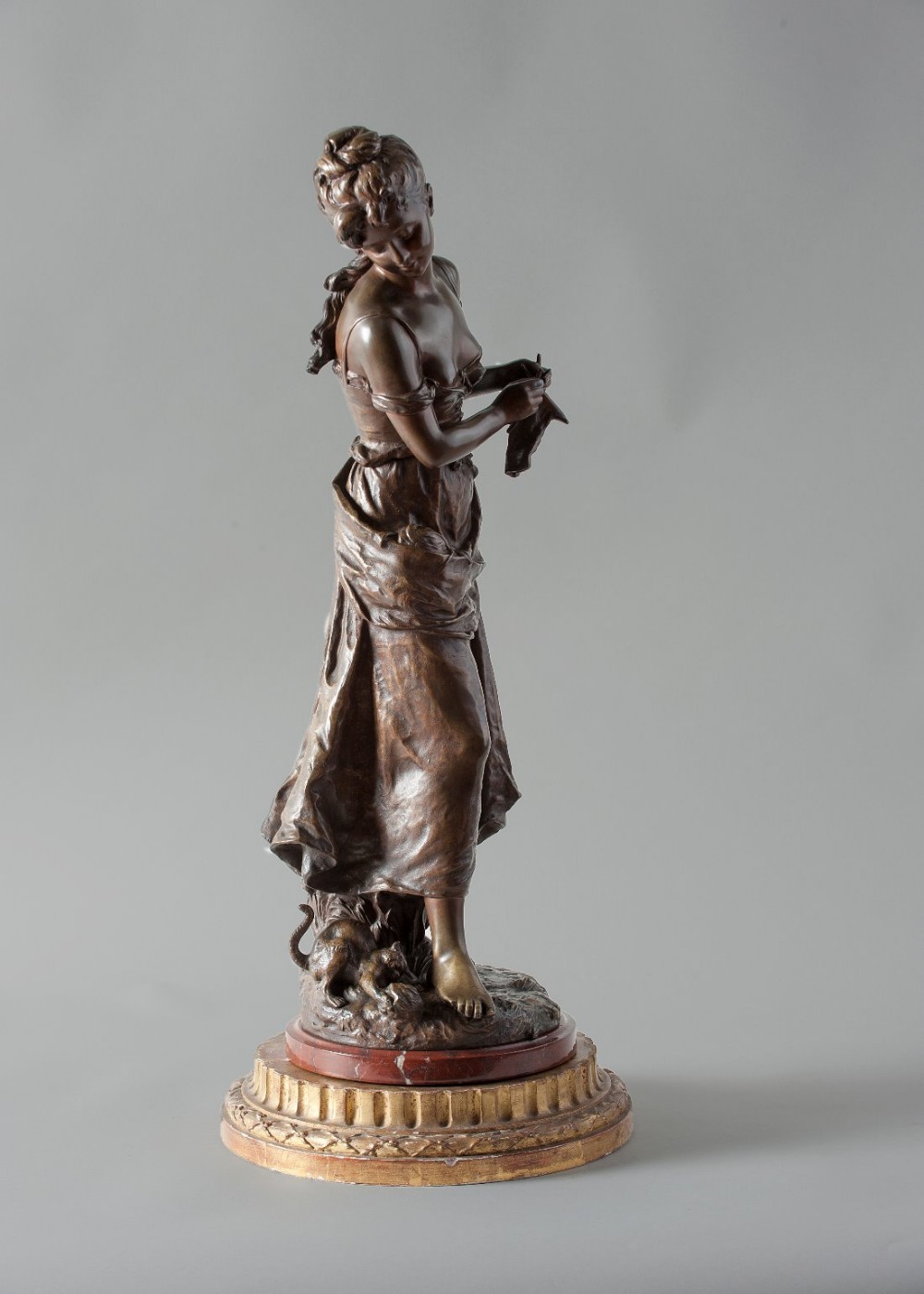 Late 19th century French bronze sculpture, signed by Hippolyte Moreau