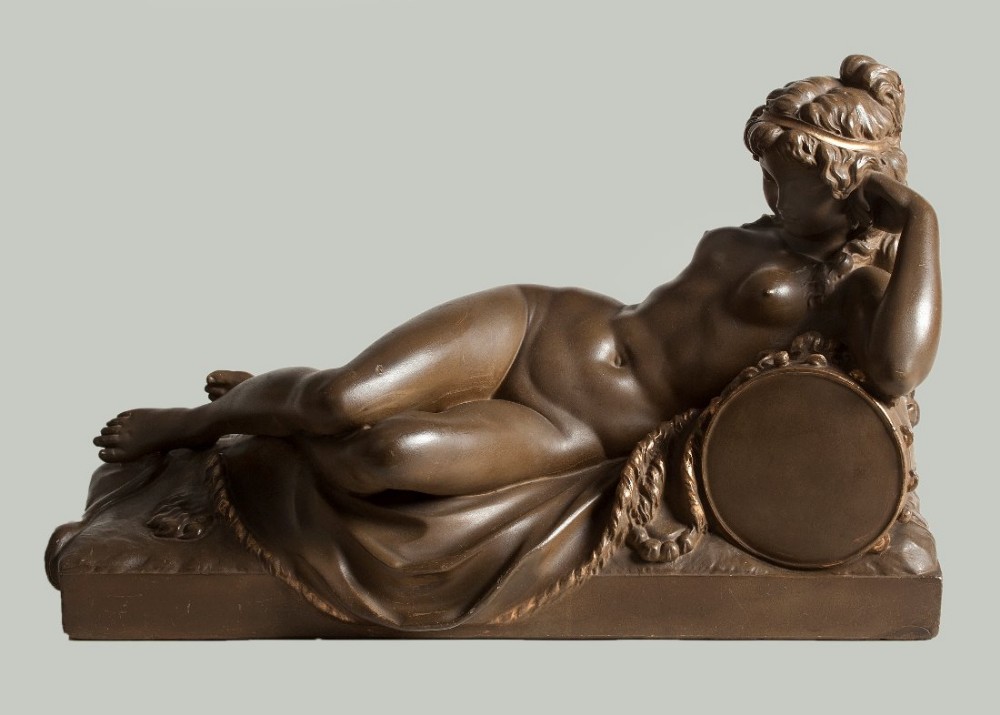 French terracotta reclining nude 
