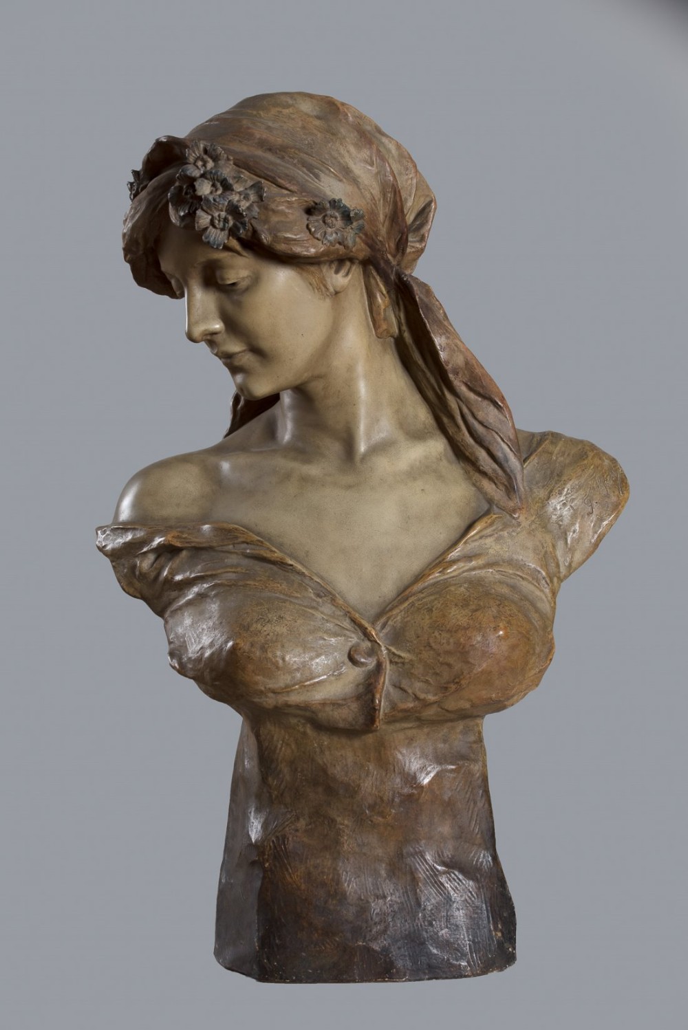 Stunning Austrian terracotta sculpture by Frederic Goldscheider 