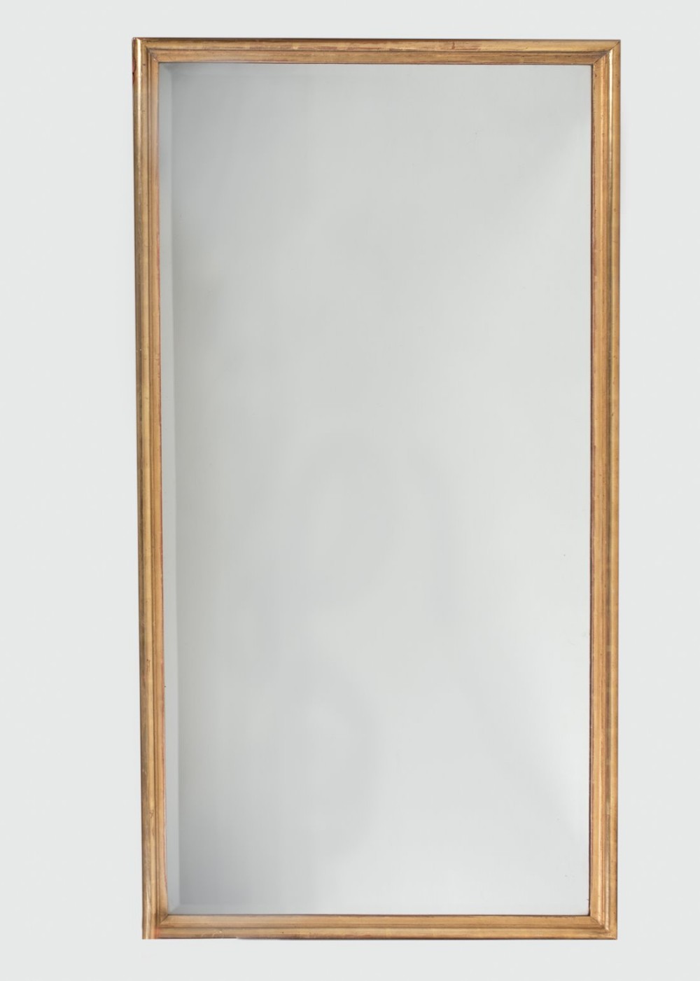 19th century Large French gilt overmantle mirror with its original bevelled glass