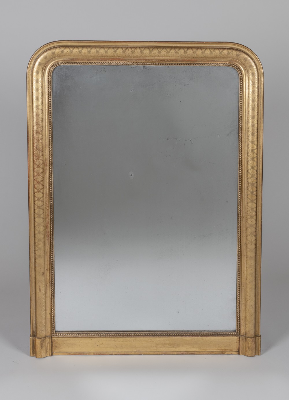 19th Century French Gilt Overmantle Mirror