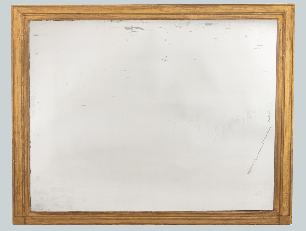 French Large Gilt Overmantle Mirror