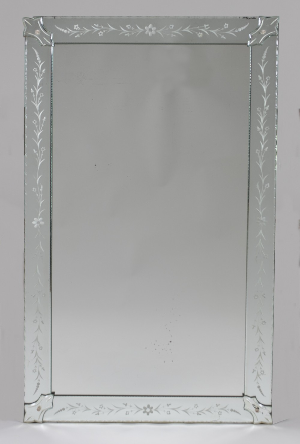 Large Italian Venetian Overmantle Mirror