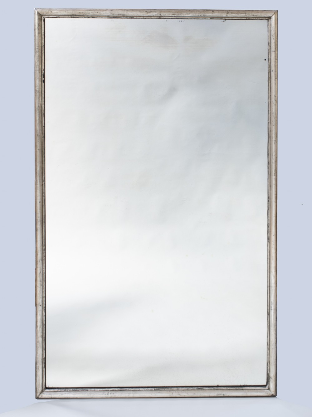  19th Century French Silvered Large Overmantle Mirror