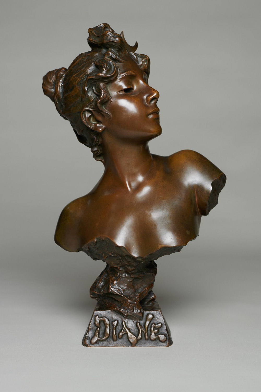 A Stunning French Art Nouveau Bronze Sculpture By E.Villanis