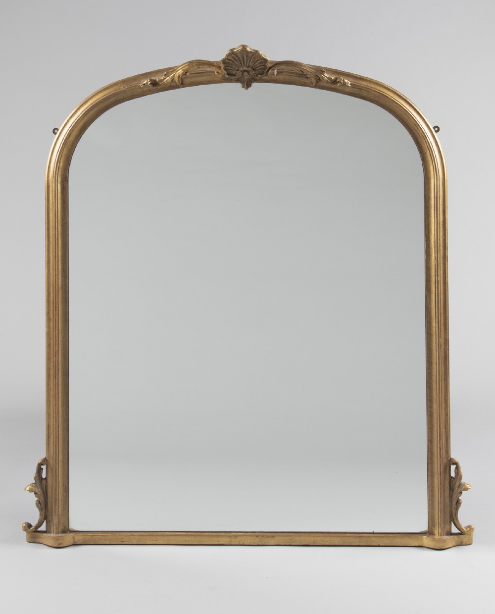 A large English Victorian Gilt Overmantle Mirror