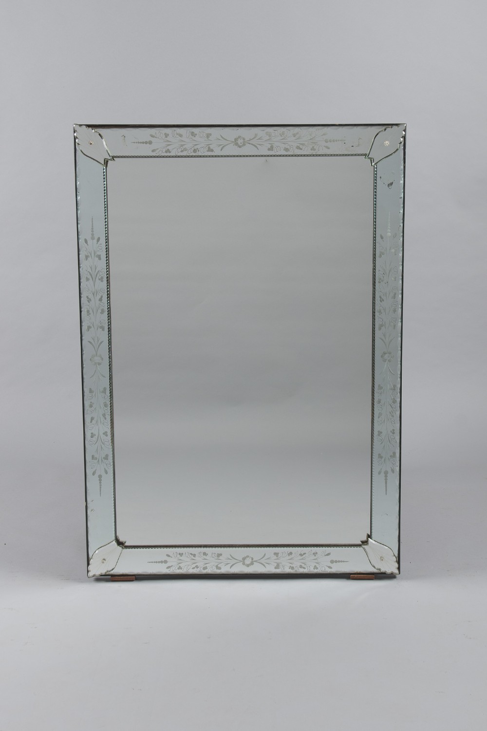 A Large Italian Venetian Overmantle Mirror.